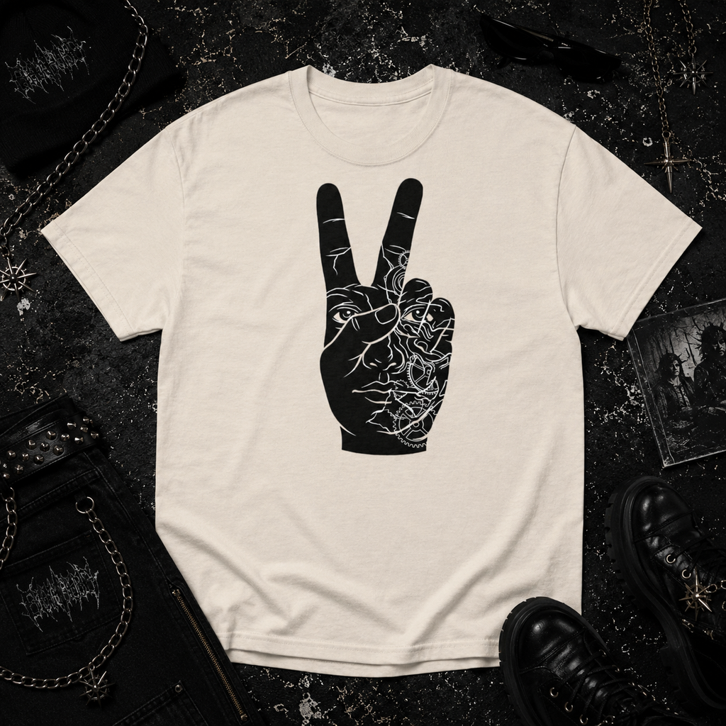 Peace Sign Face tee