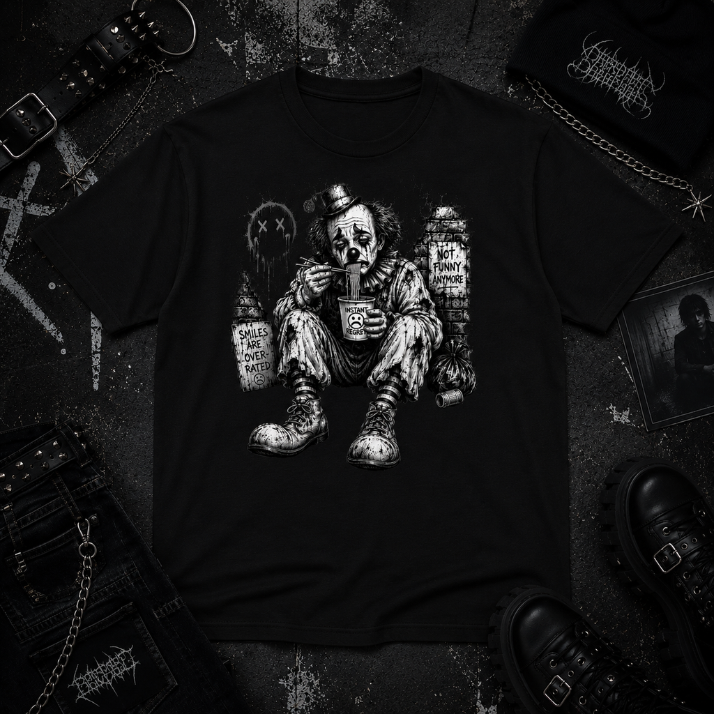 Clown Eating Noodles tee