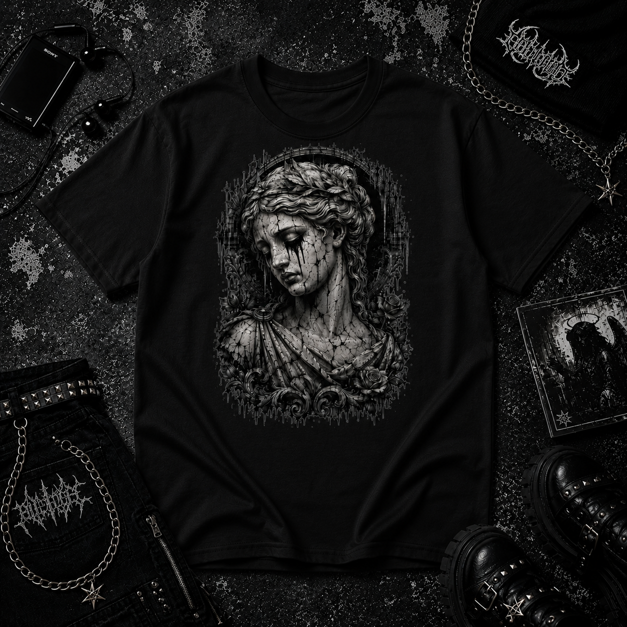 Crying Statue tee