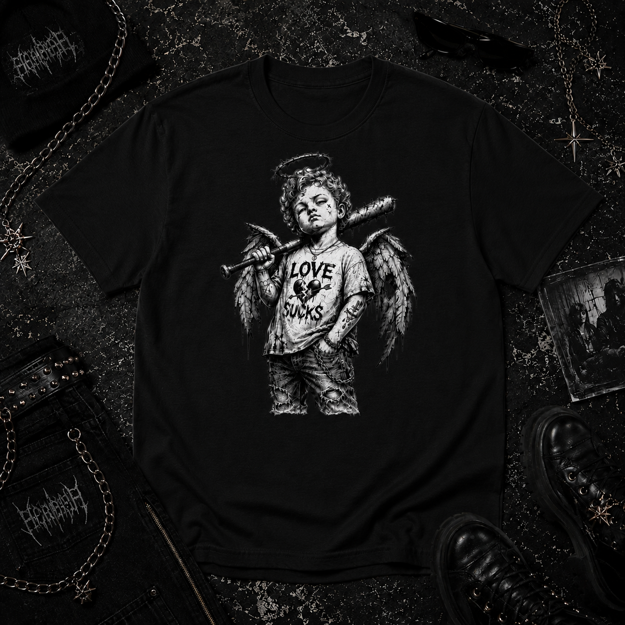 Cupid With Baseball Bat tee