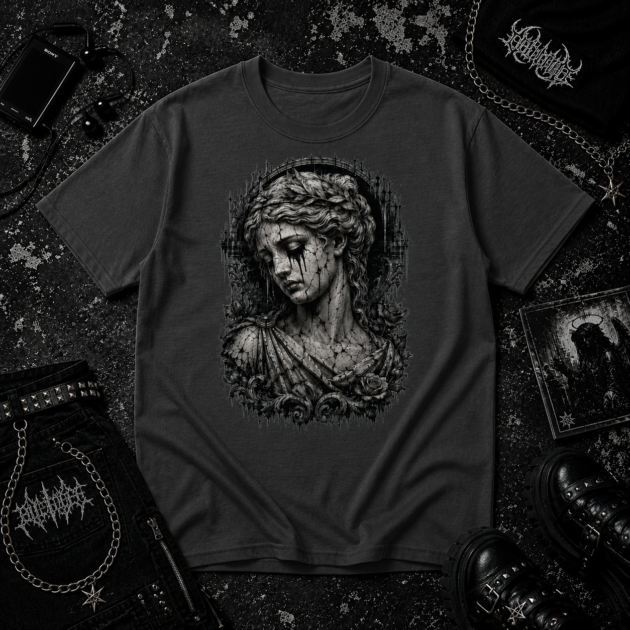 Crying Statue tee