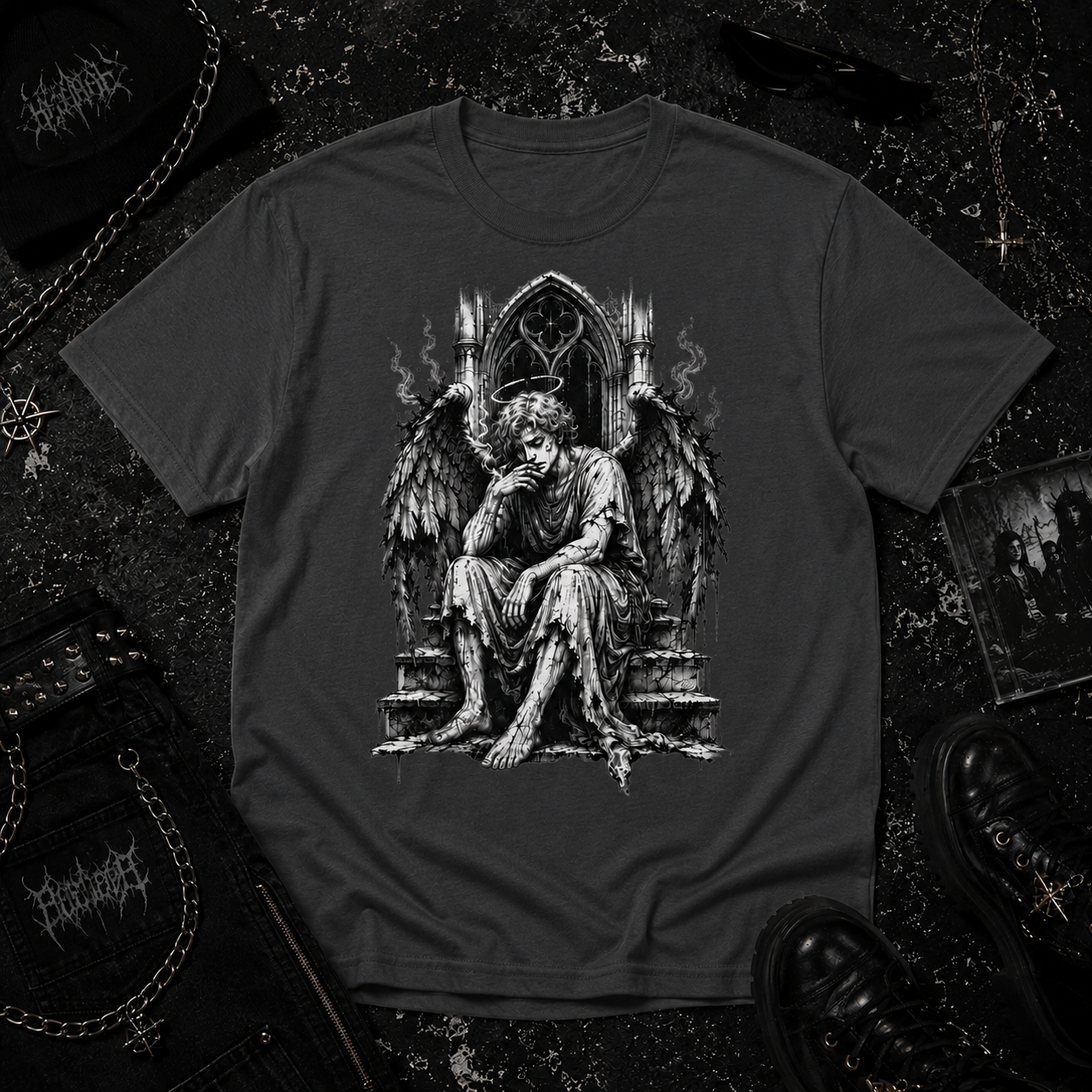Angel Smoking tee