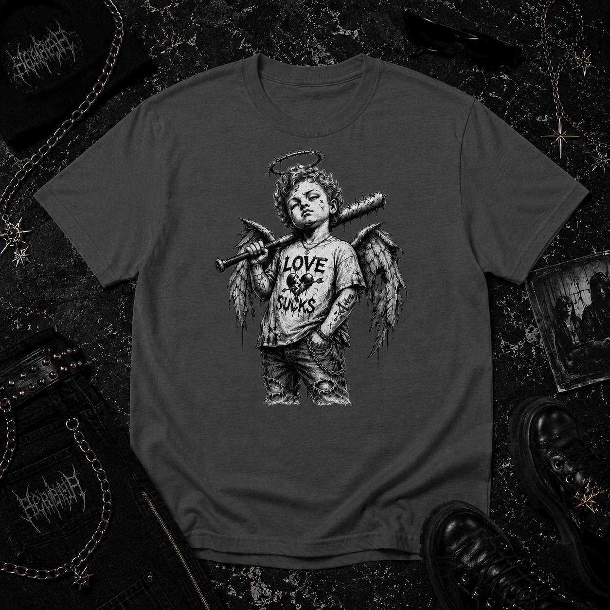 Cupid With Baseball Bat tee