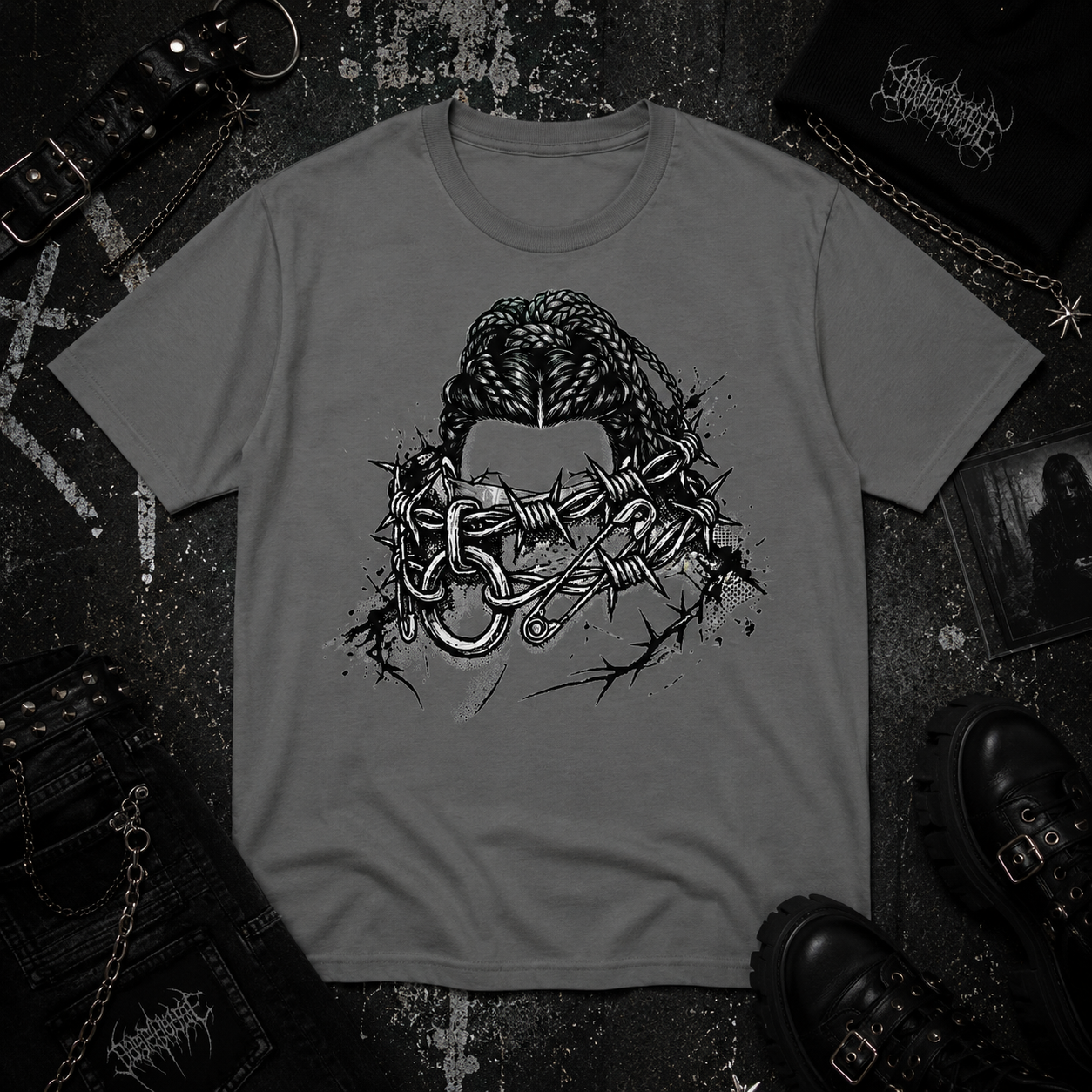 Barbed Choker tee