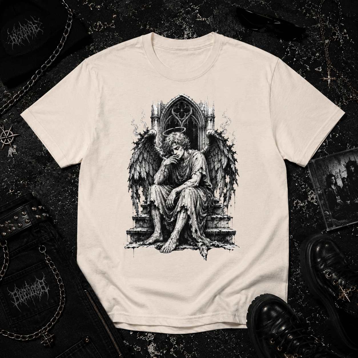 Angel Smoking tee