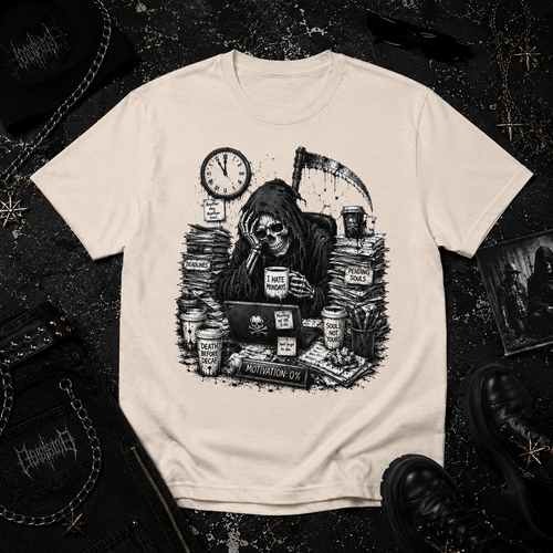 Grim Reaper In Office tee