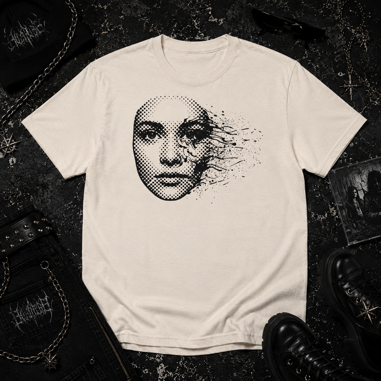 Fading Face tee