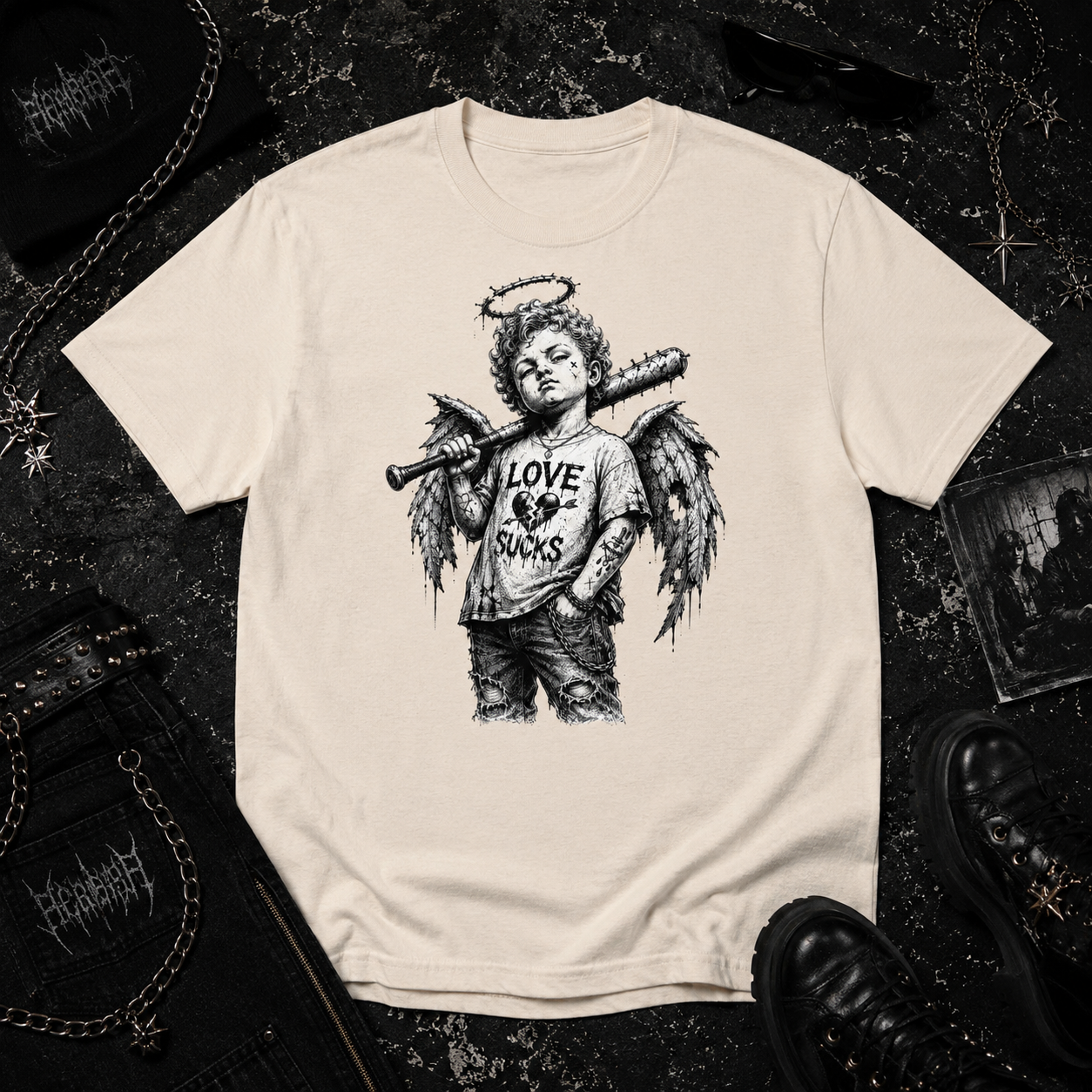 Cupid With Baseball Bat tee