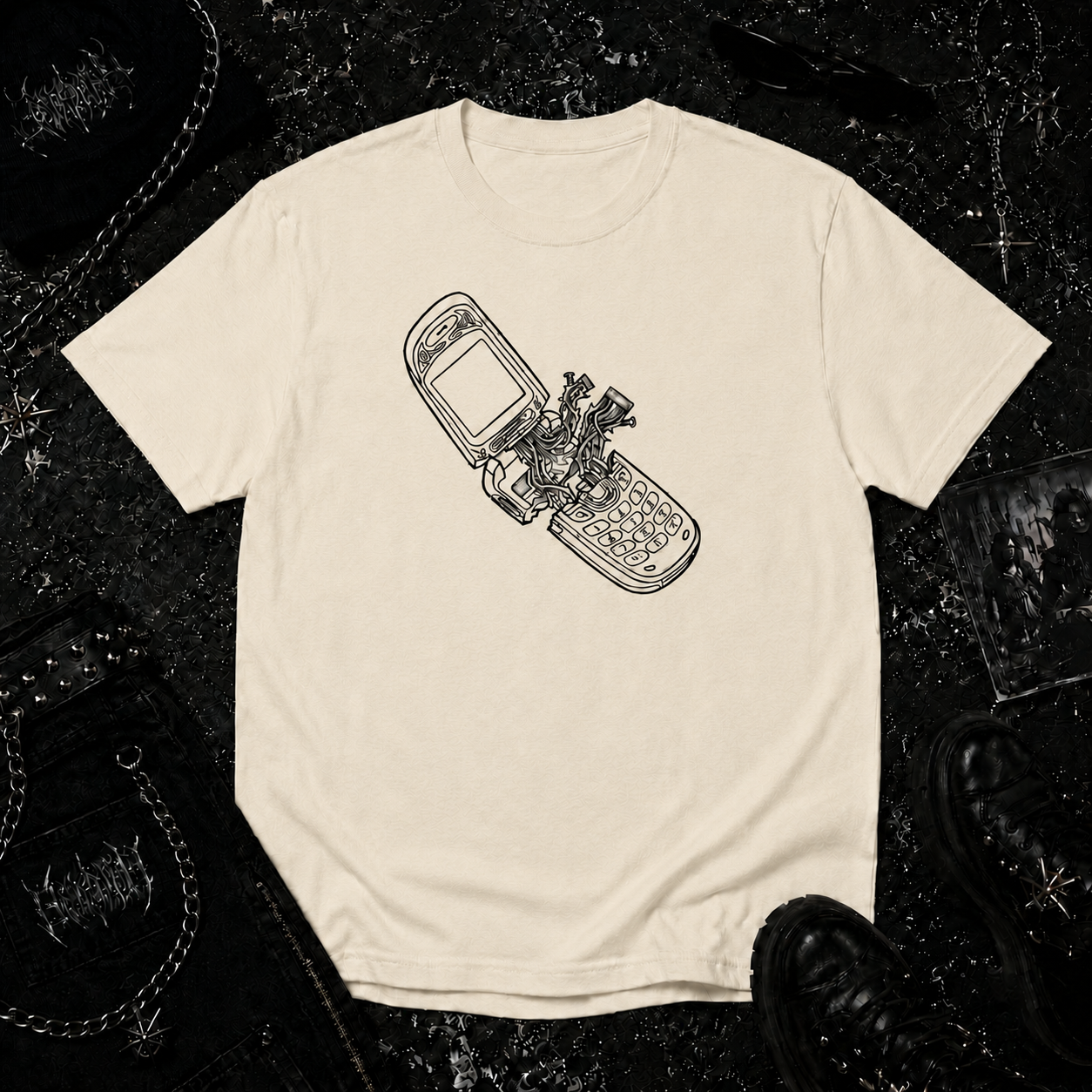 Broken Flip Phone tee