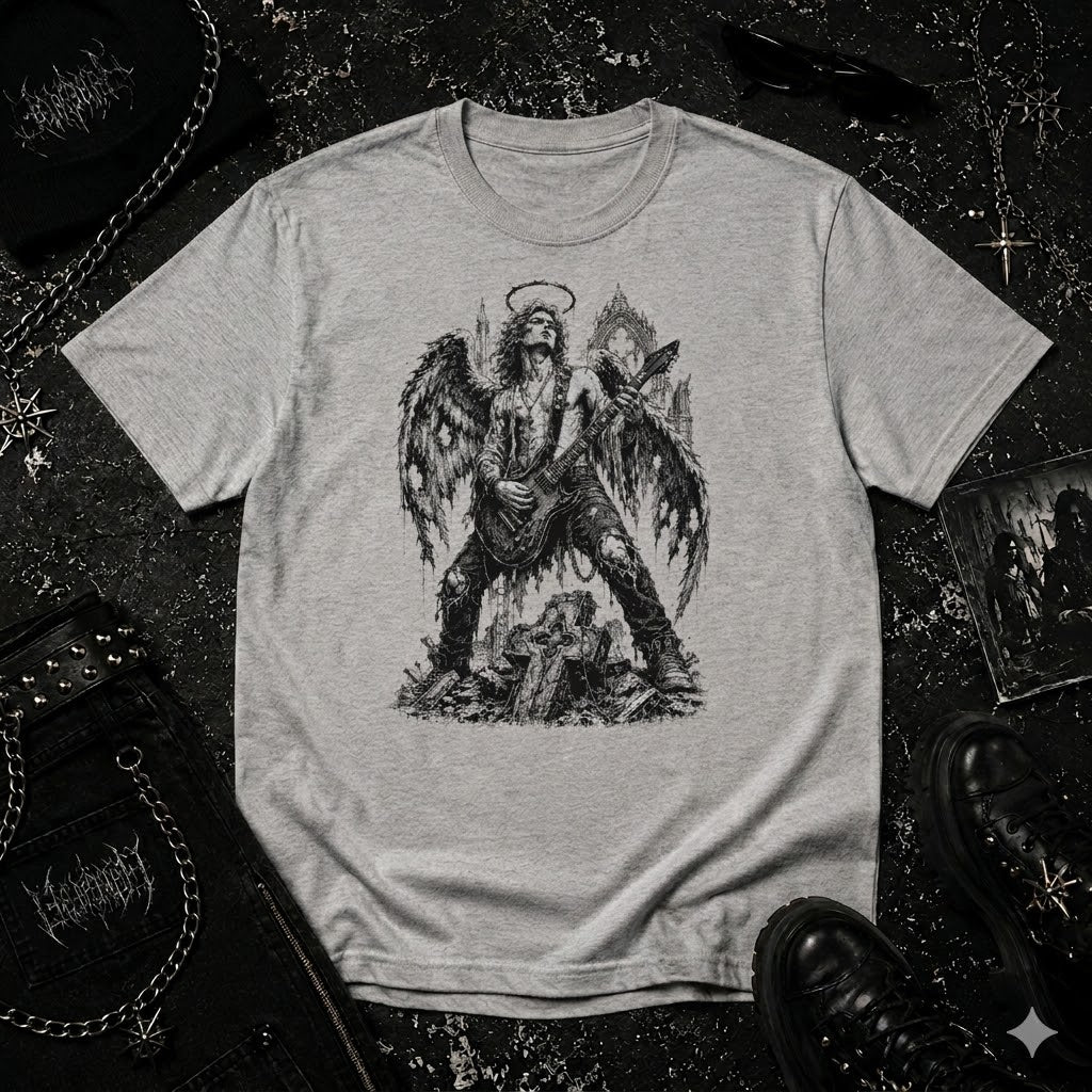 Angel Playing Guitar tee