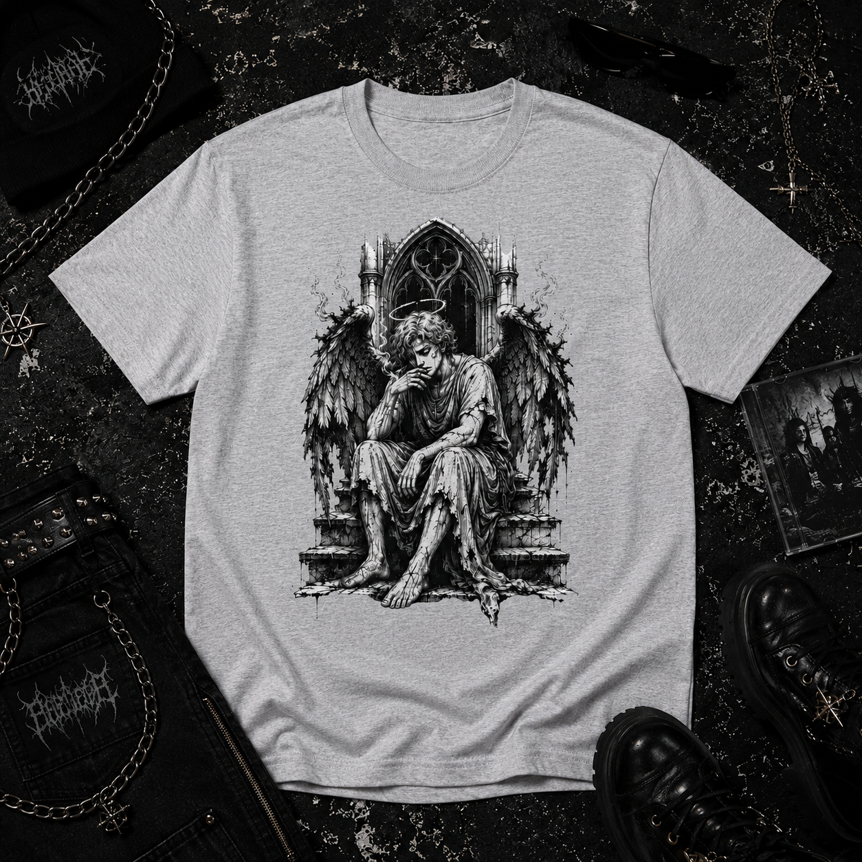 Angel Smoking tee