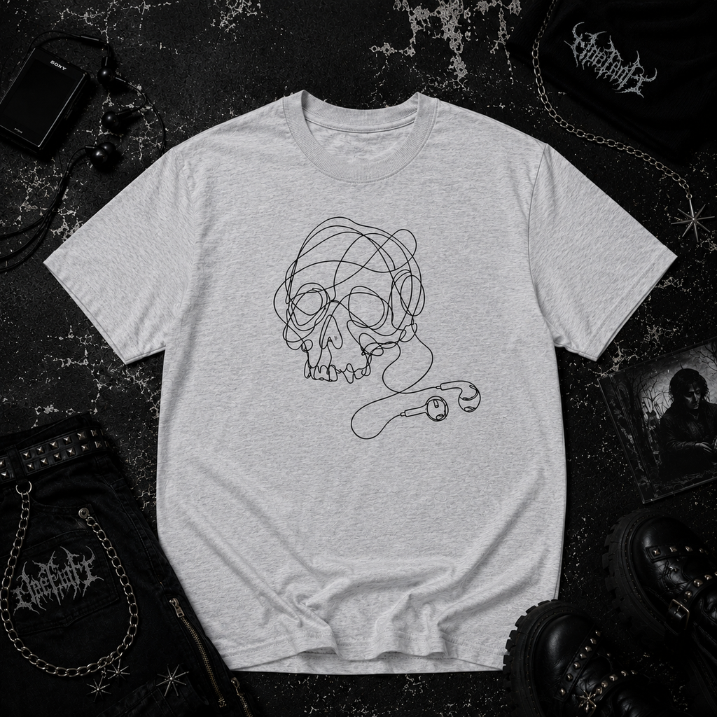 Wired Skull classic tee