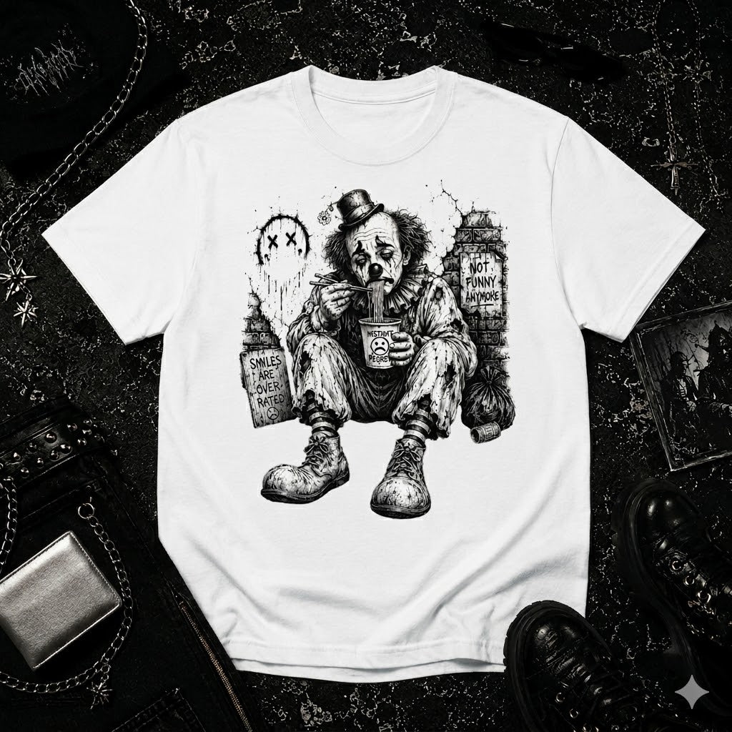 Clown Eating Noodles tee
