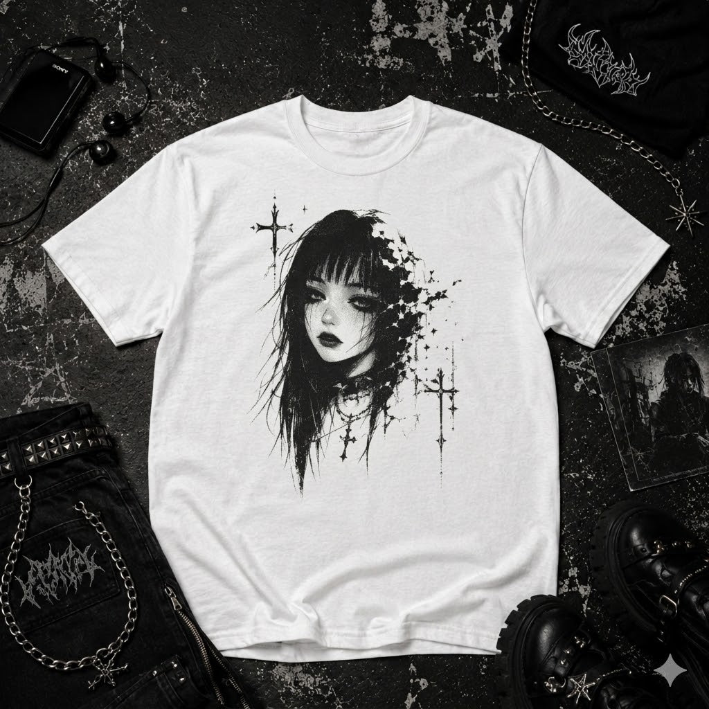 Anime Goth Girl tee