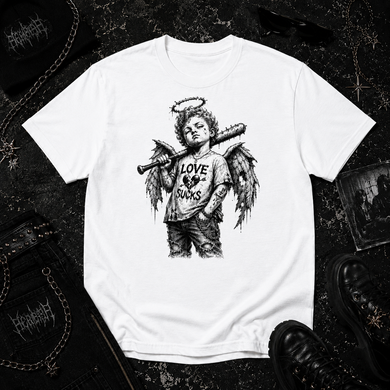 Cupid With Baseball Bat tee
