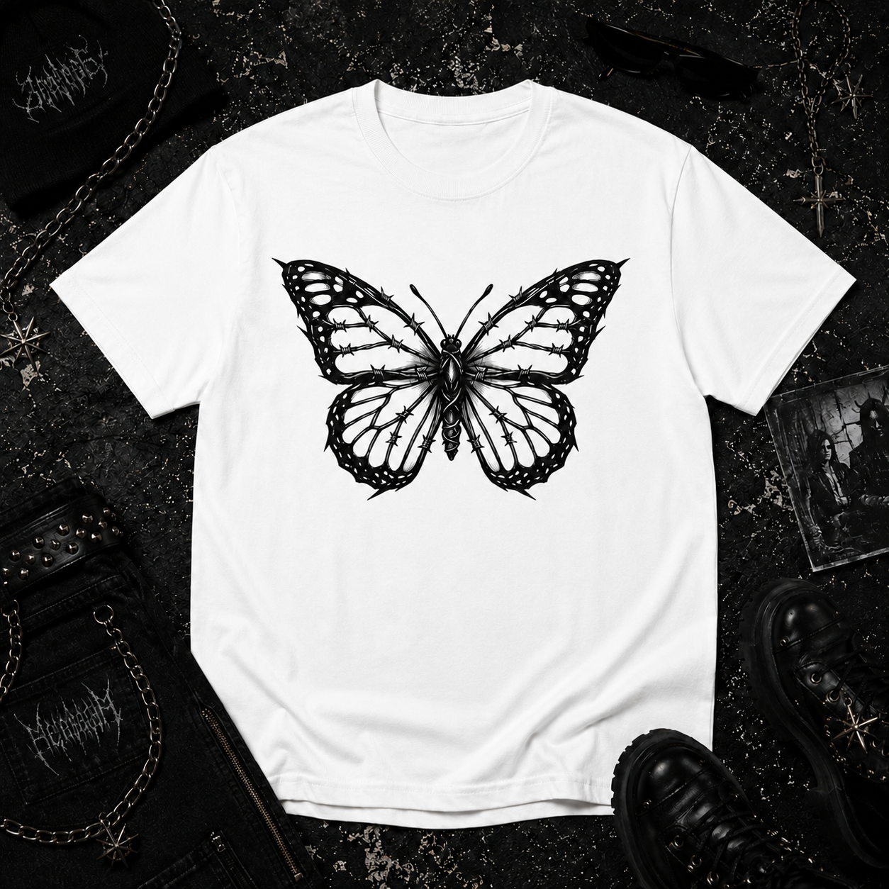 Butterfly tee