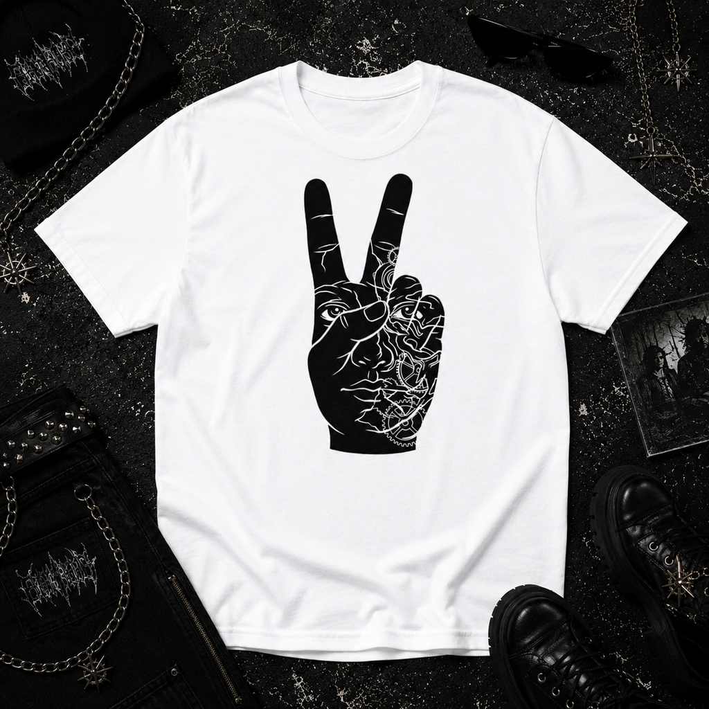 Peace Sign Face tee