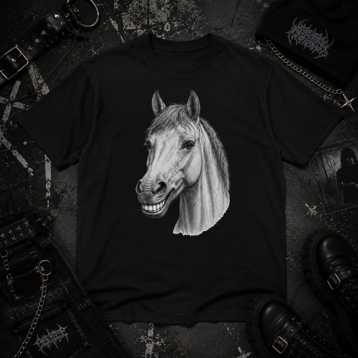 The smiling horse