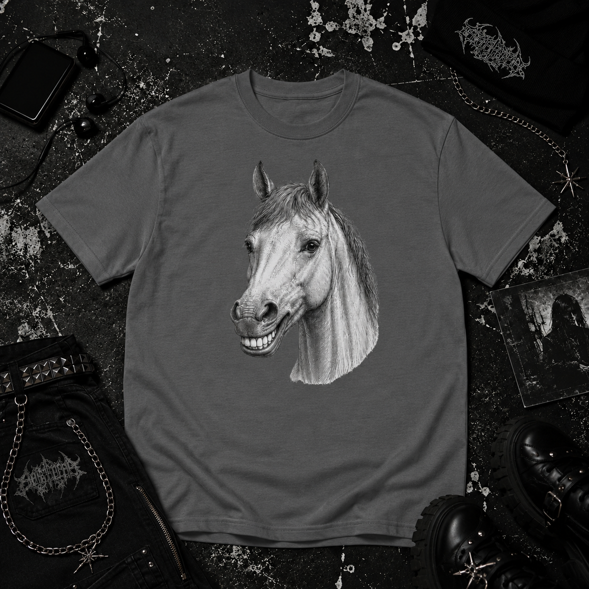 The smiling horse