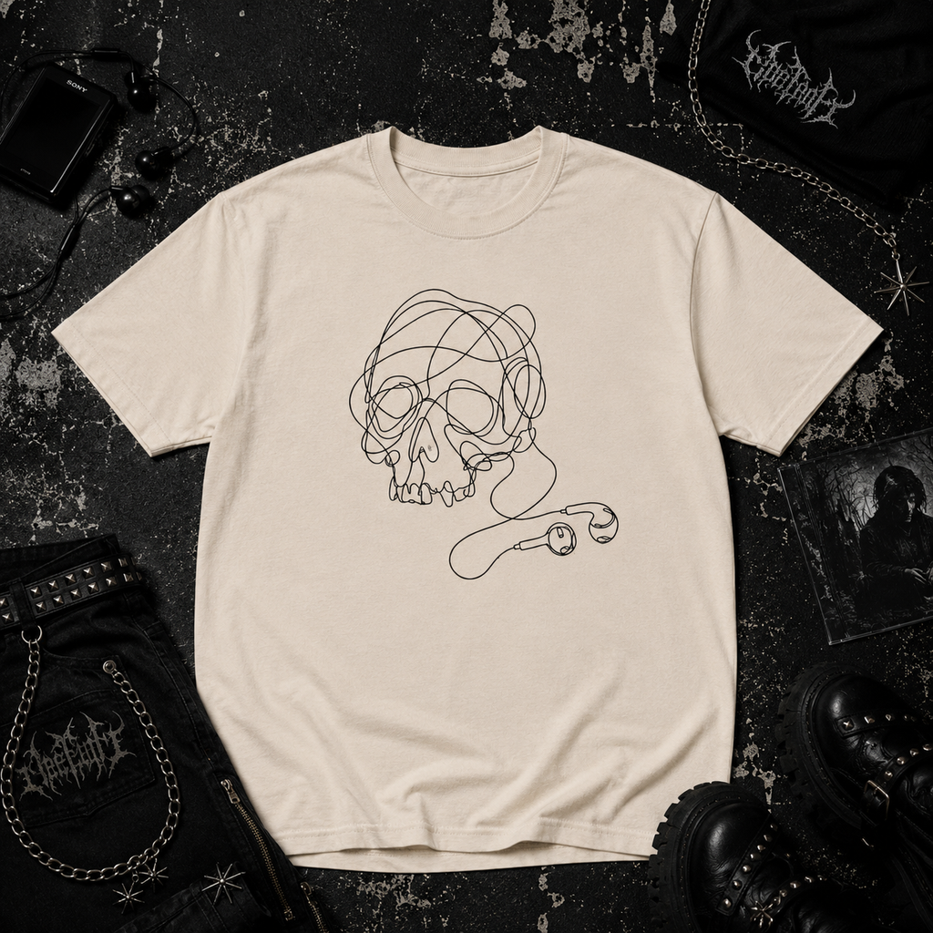 Wired Skull classic tee