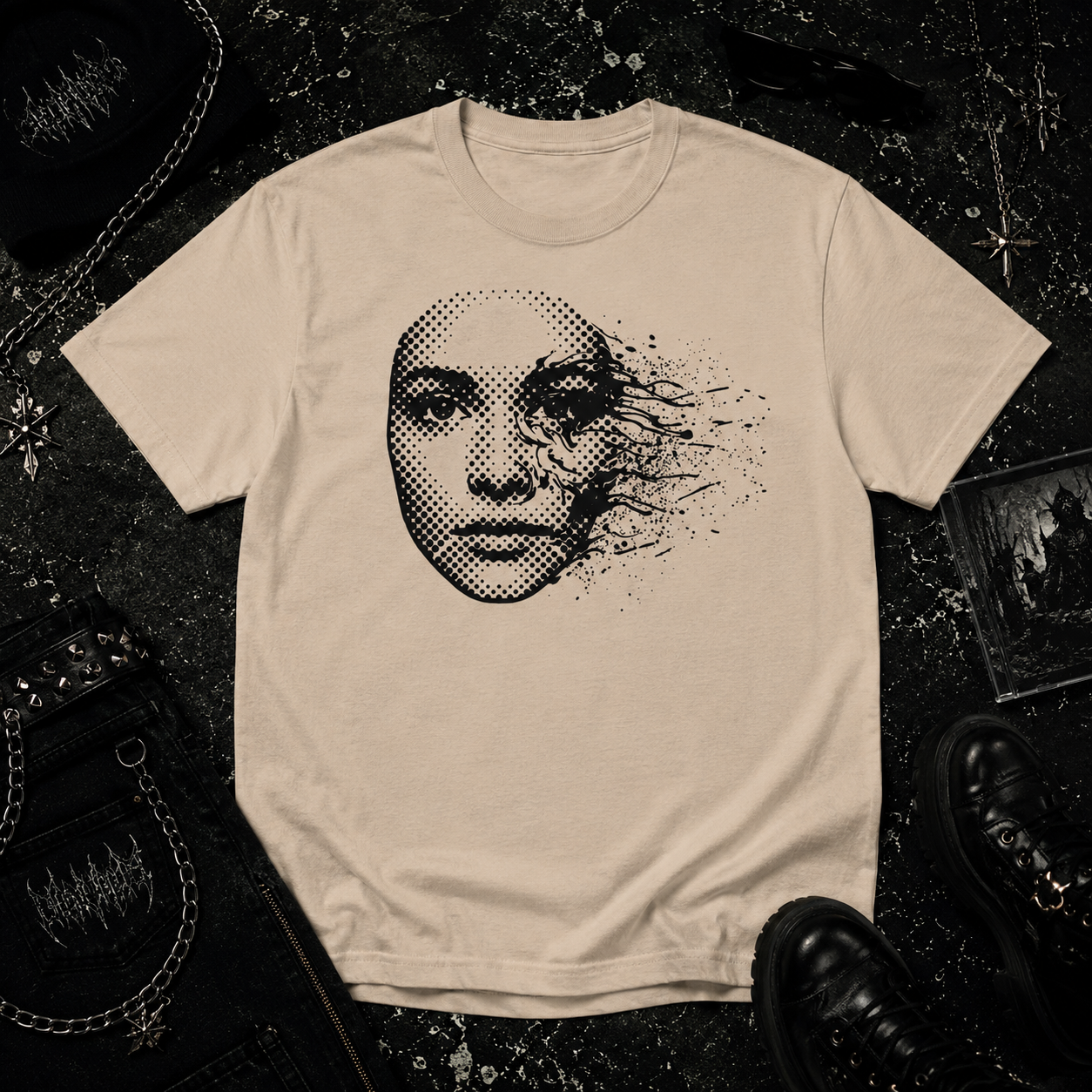 Fading Face tee