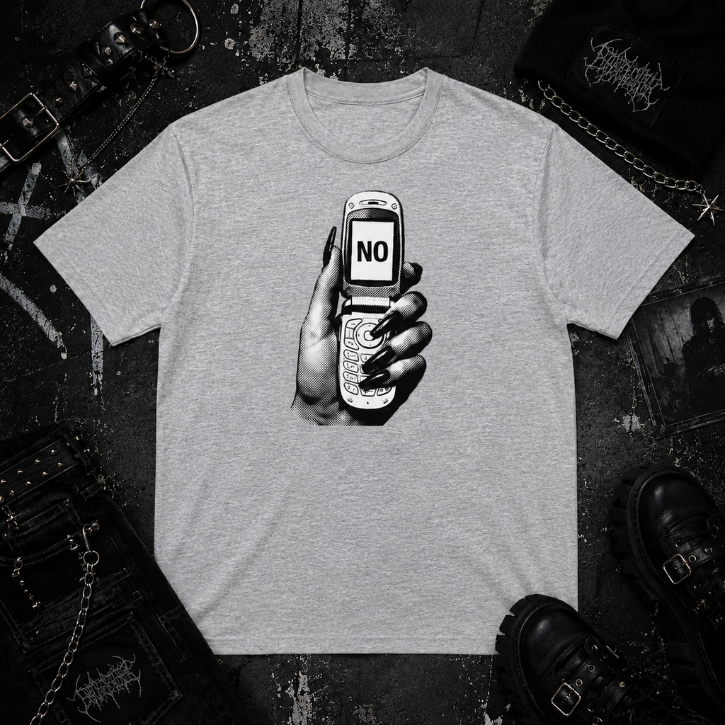 Long Nails Flip Phone tee