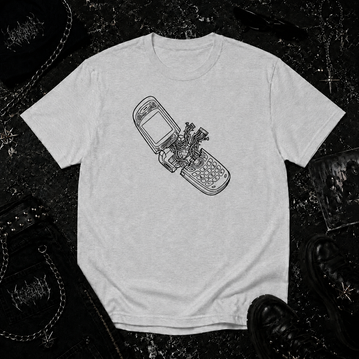 Broken Flip Phone tee