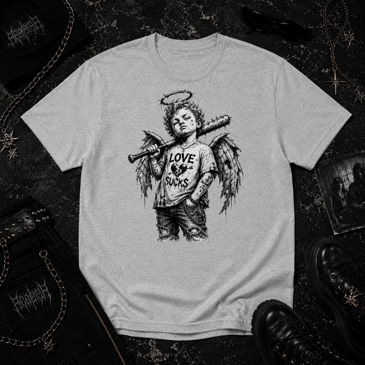 Cupid With Baseball Bat tee