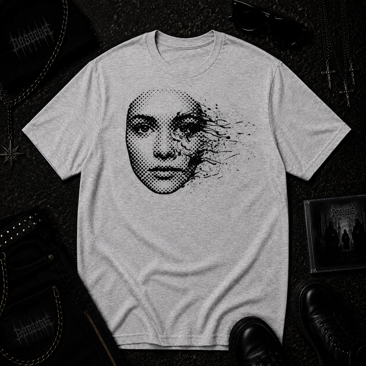 Fading Face tee