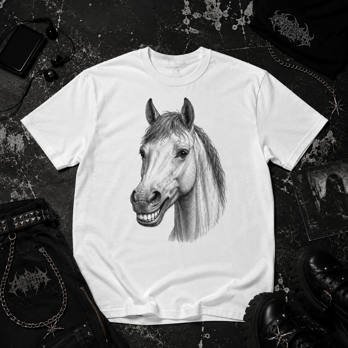 The smiling horse